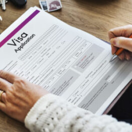 Visa Application Travel Form Concept Visa Application Travel Form Concept